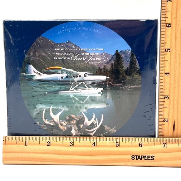 500-Piece Round Puzzle Samaritan Lodge Alaska Floatplane 20.25" Diameter New - Picture 7 of 9